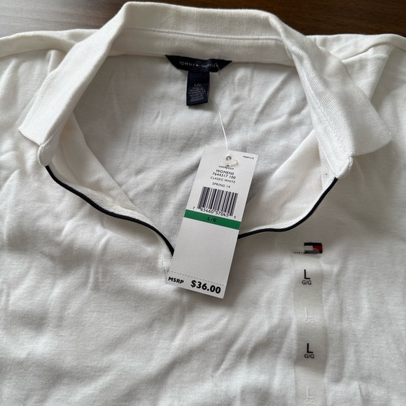 Tommy Hilfiger White Short Sleeve Polo - Picture 4 of 5